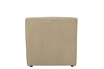 Sofa Grid Pappelholz/Schaumstoff Dunkelbeige
