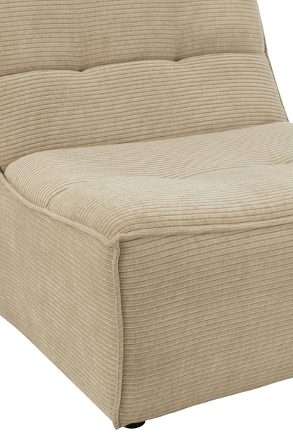 Sofa Grid Pappelholz/Schaumstoff Dunkelbeige