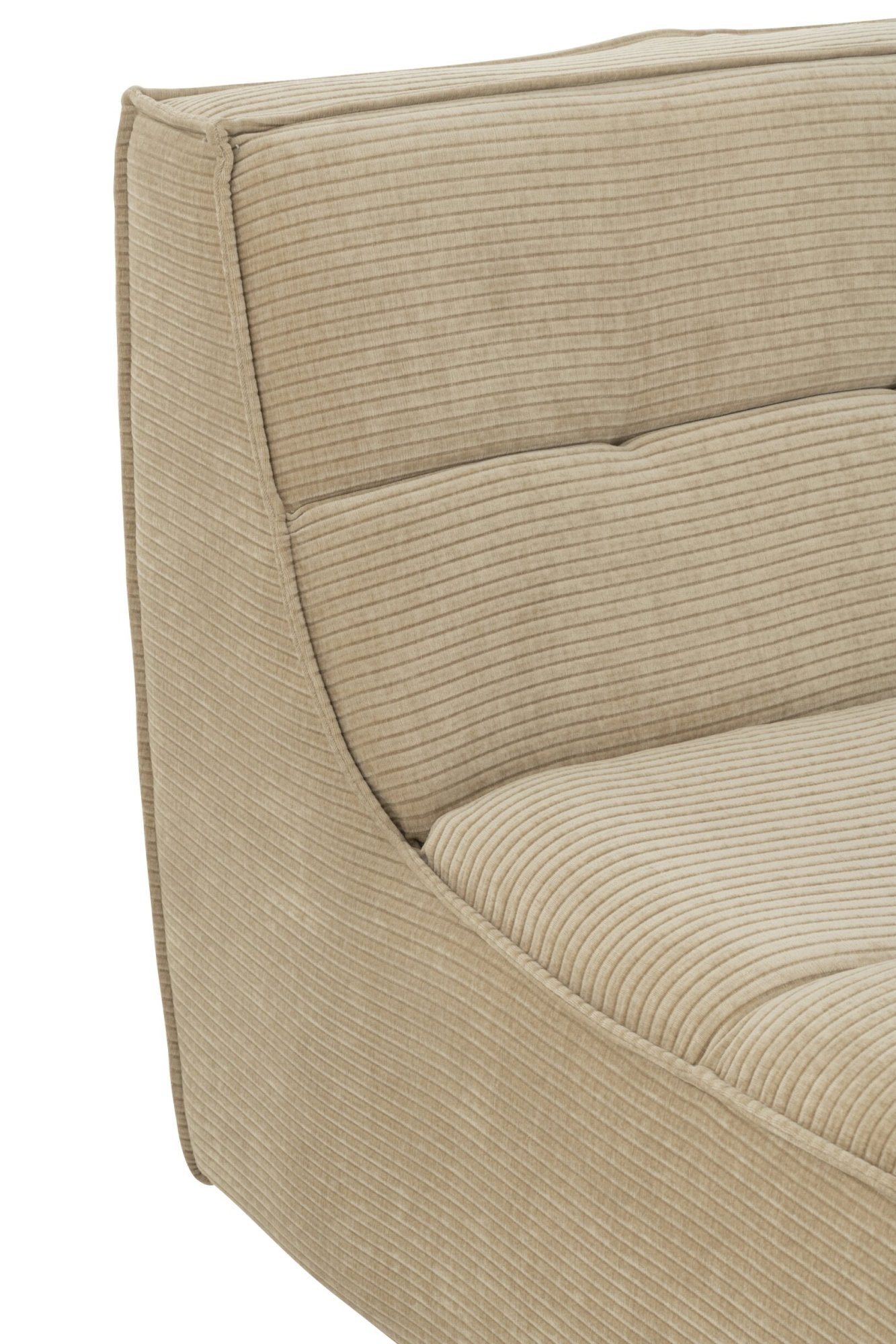 Sofa Grid Pappelholz/Schaumstoff Dunkelbeige