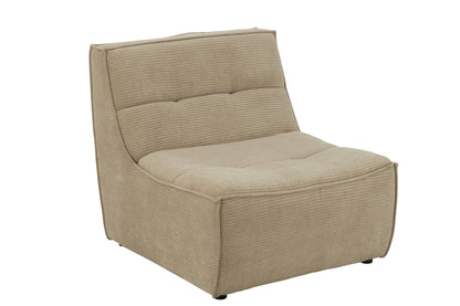Sofa Grid Pappelholz/Schaumstoff Dunkelbeige
