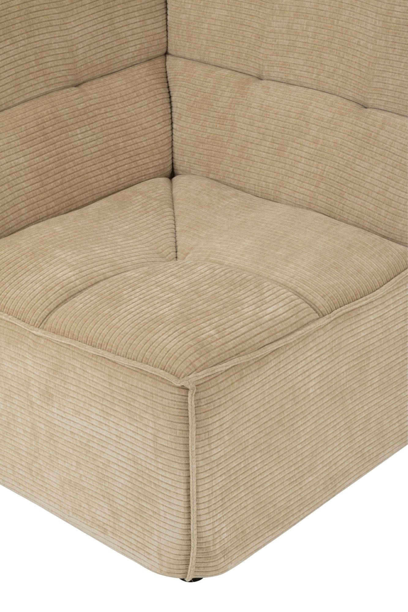 Sofa-Eckelement Gitter Pappelholz/Schaumstoff Dunkelbeige