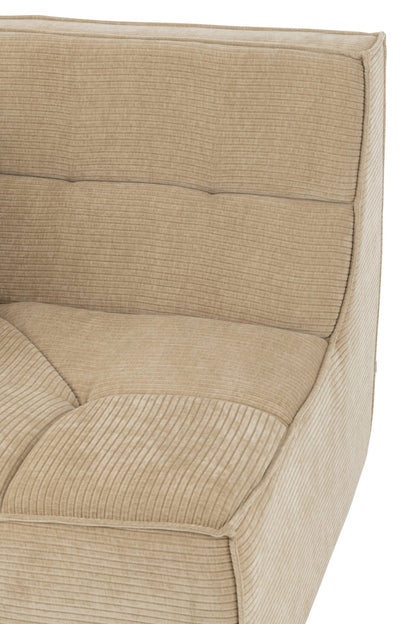 Sofa-Eckelement Gitter Pappelholz/Schaumstoff Dunkelbeige