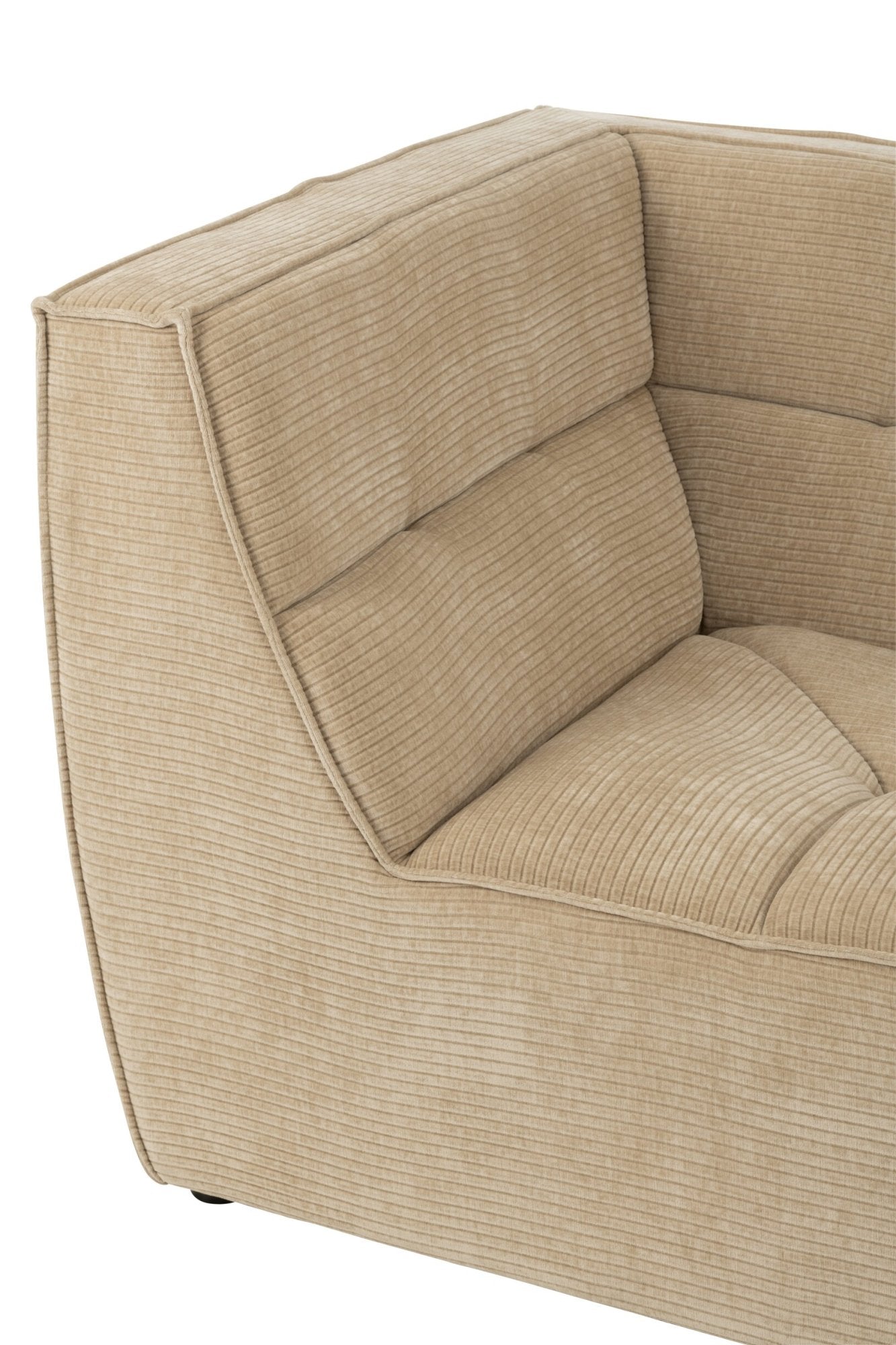 Sofa-Eckelement Gitter Pappelholz/Schaumstoff Dunkelbeige