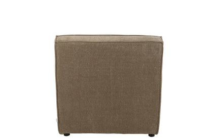 Sofa Grid Pappelholz/Schaumstoff Dunkeltaupe