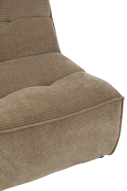 Sofa Grid Pappelholz/Schaumstoff Dunkeltaupe