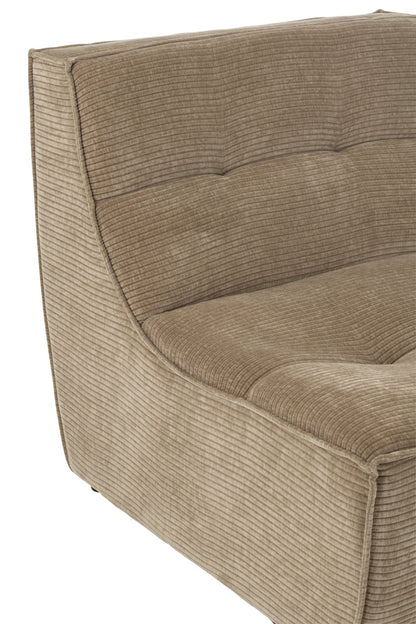 Sofa Grid Pappelholz/Schaumstoff Dunkeltaupe