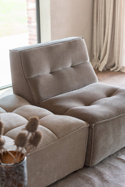 Sofa Grid Pappelholz/Schaumstoff Dunkeltaupe