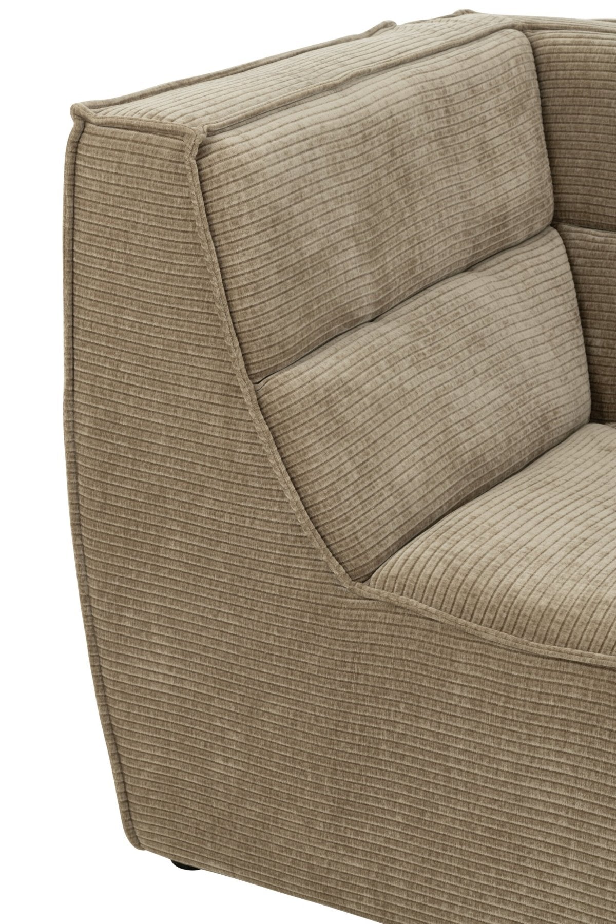 Sofa Eckteil Gitter Pappelholz/Schaumstoff Dunkeltaupe