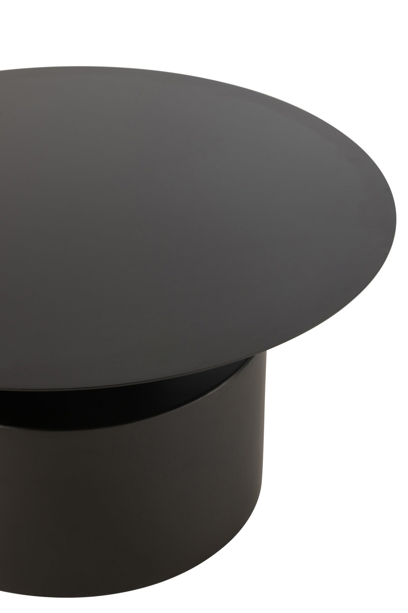 Salontafel Rond – metaal, zwart, ø80×41 cm