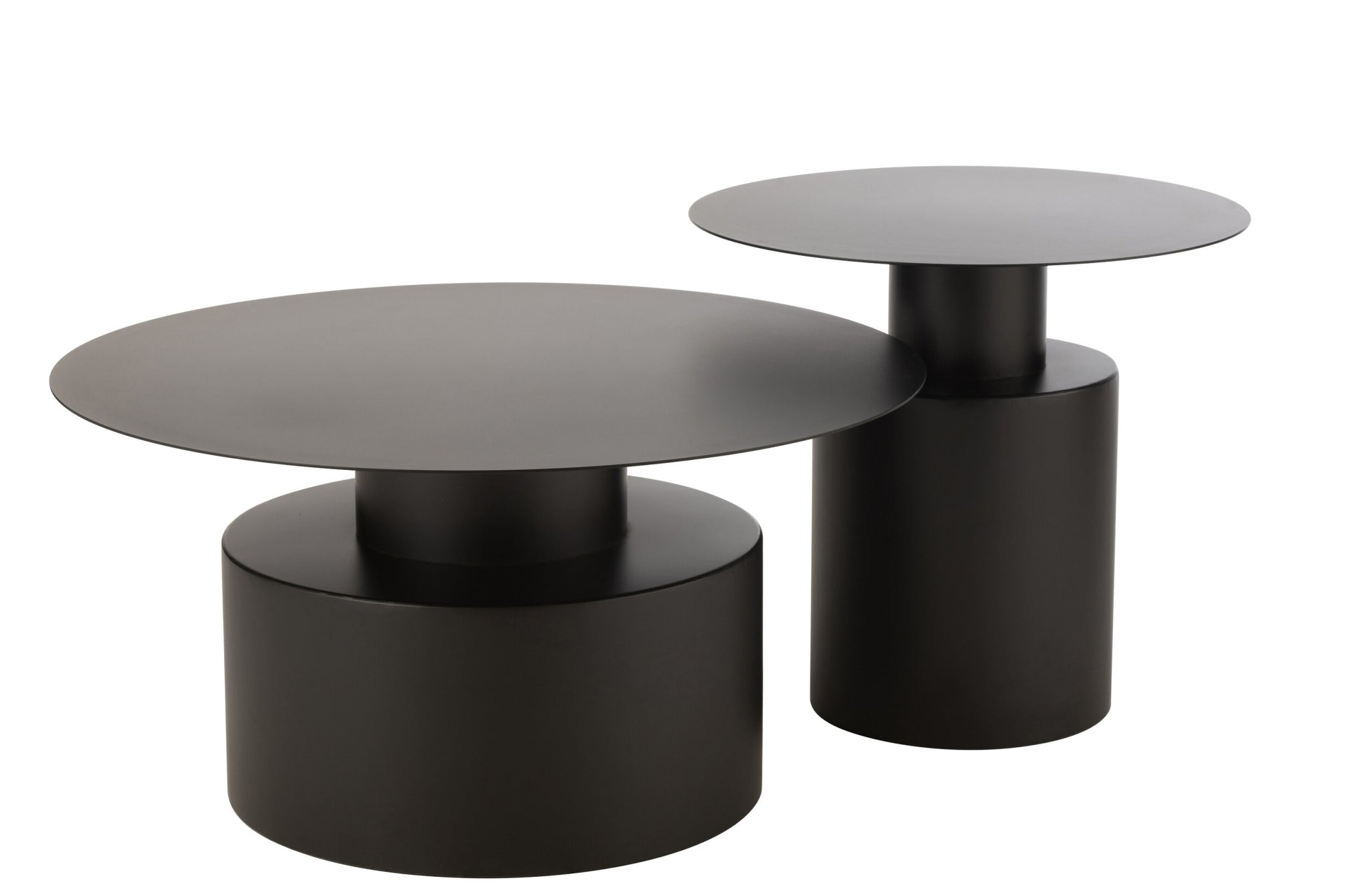 Salontafel Rond – metaal, zwart, ø80×41 cm