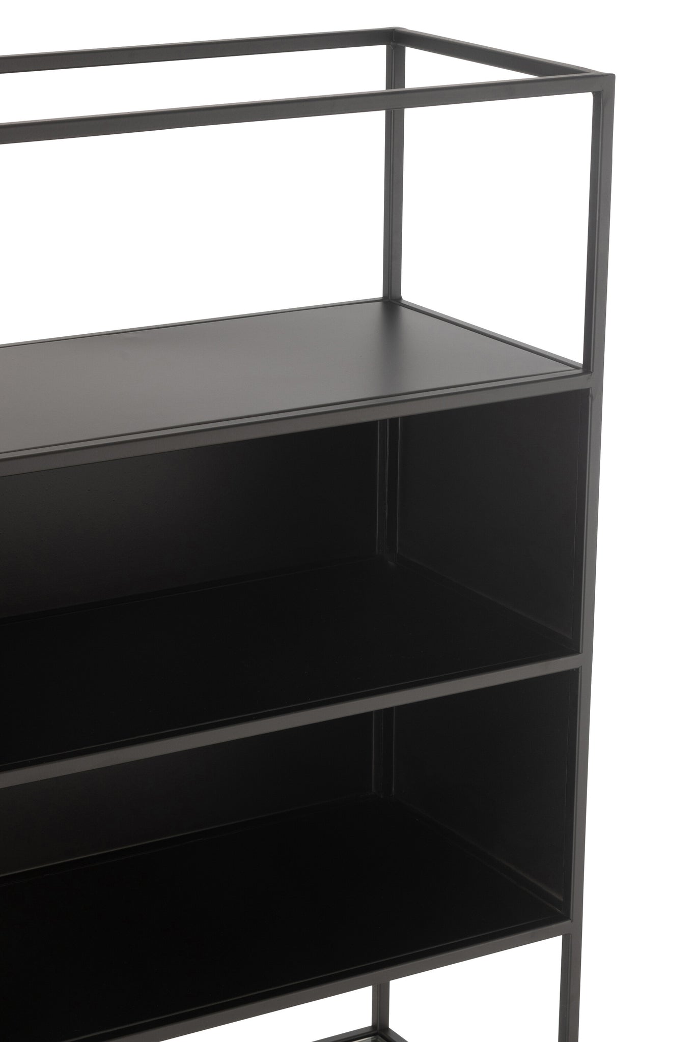 Shelf Rectangle Metal/Glass Black