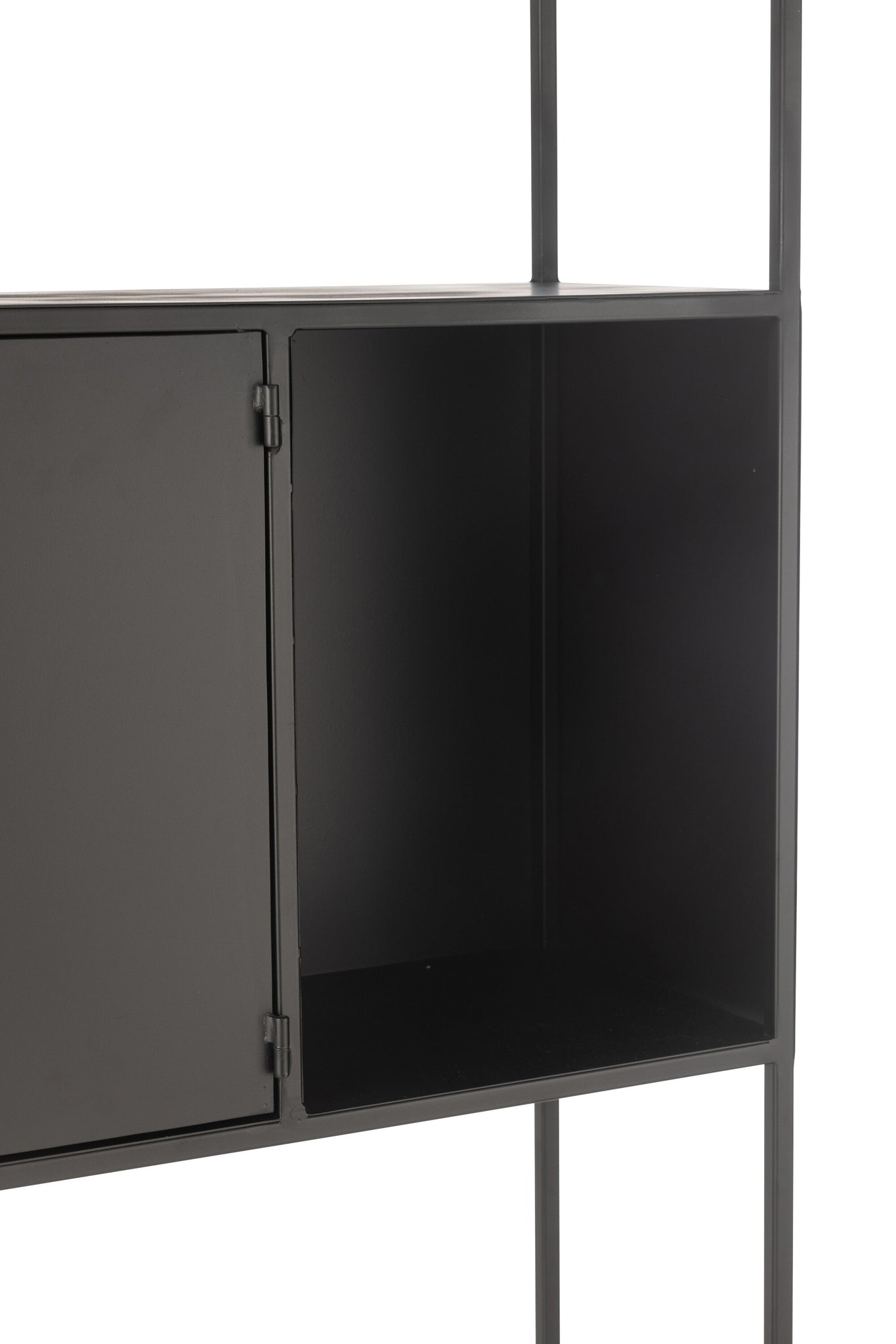 Shelf Rectangle Metal/Glass Black