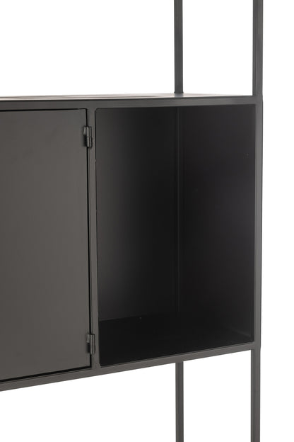 Shelf Rectangle Metal/Glass Black
