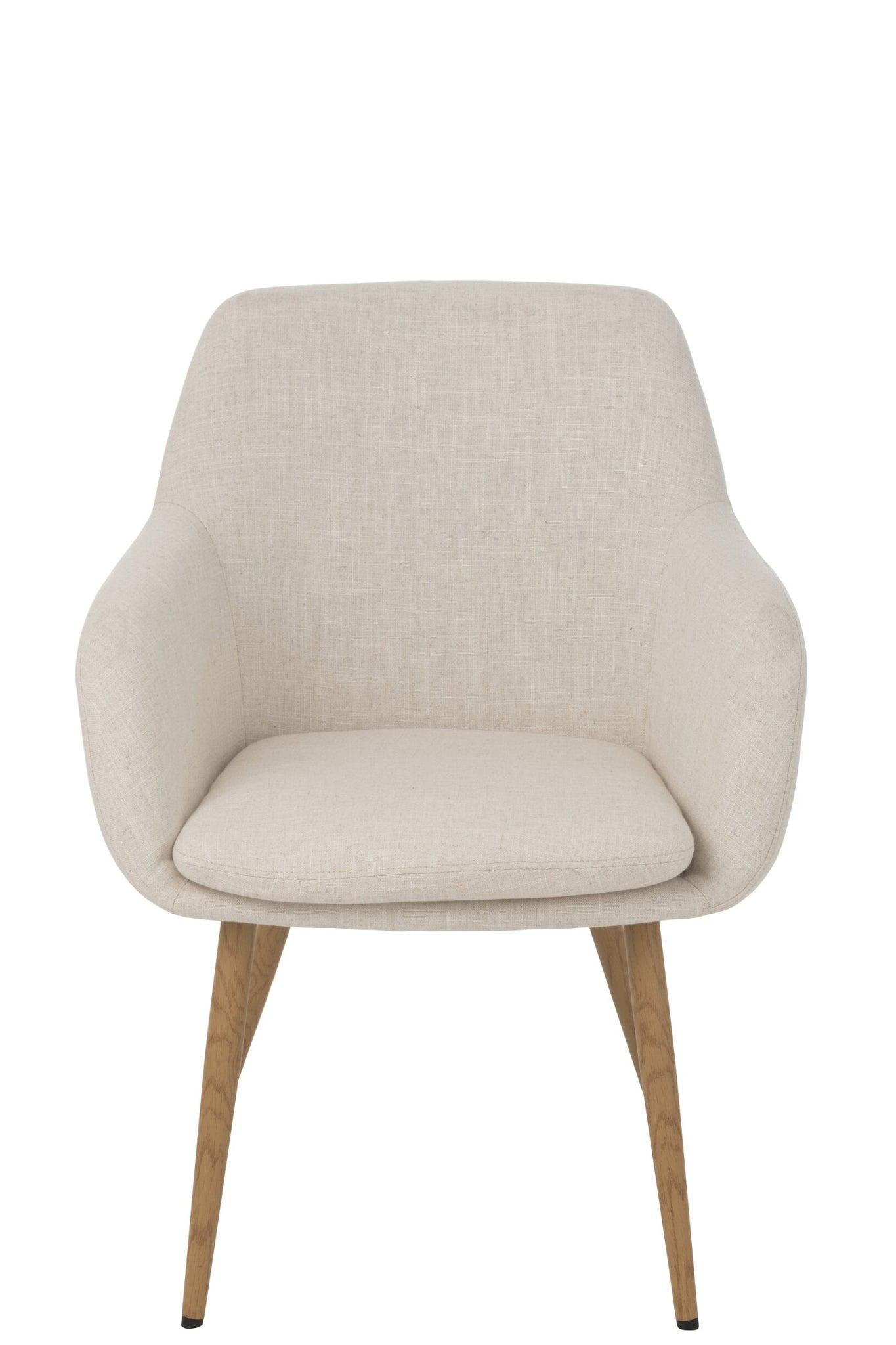 Stuhl Miles Stahl/Schaumstoff Elfenbein