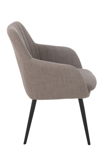 Stuhl Miles Stahl/Schaumstoff Taupe