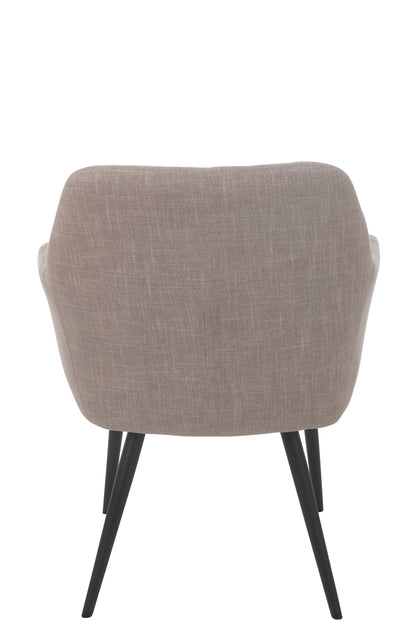Chair Miles Steel/Foam Taupe