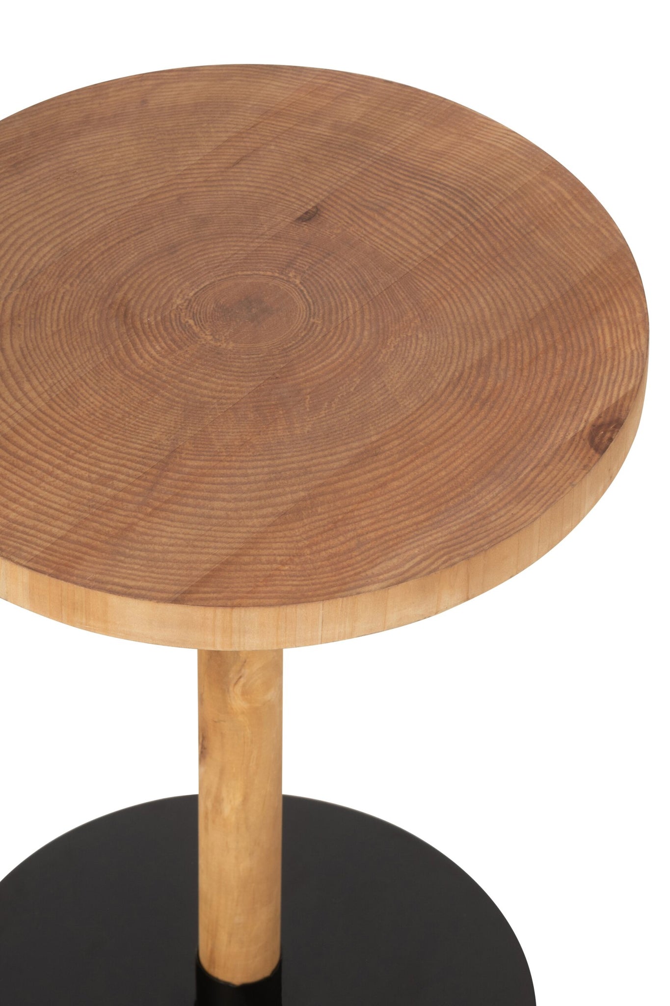 2er-Set Beistelltische Ron Mdf/Kiefer Natur Schwarz