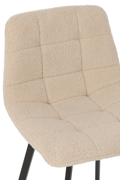 Bar Chair Kent Metal/Polyester White