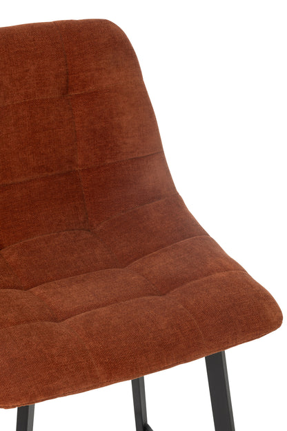 Bar Chair Kent Metal/Polyester Rust