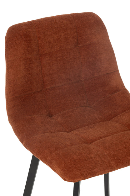 Bar Chair Kent Metal/Polyester Rust