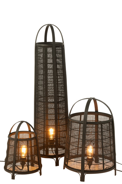 Lamp Don Cotton/Bamboo Black