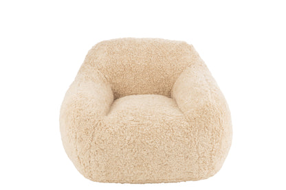 Sofa Shearl Polyester Cream Small