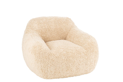 Sofa Shearl Polyester Cream Small