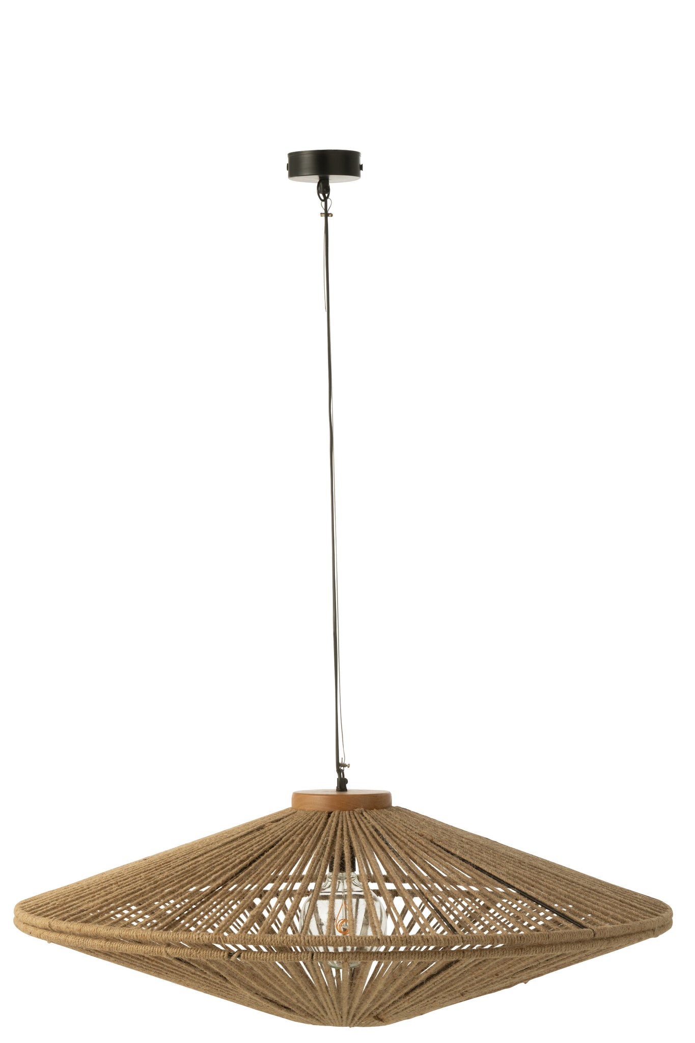 Hanging Lamp Ovni Iron/Jute Natural Large