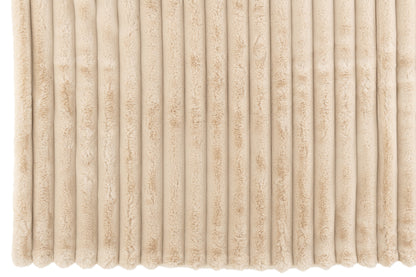 Plaid Large Corduroy Polyester Beige