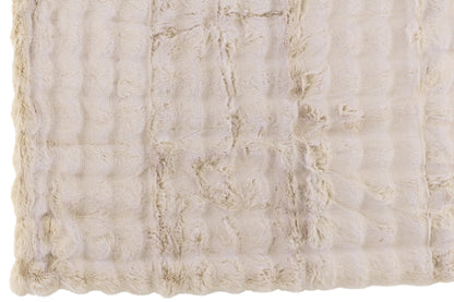 Plaid Wave Polyester Ivory