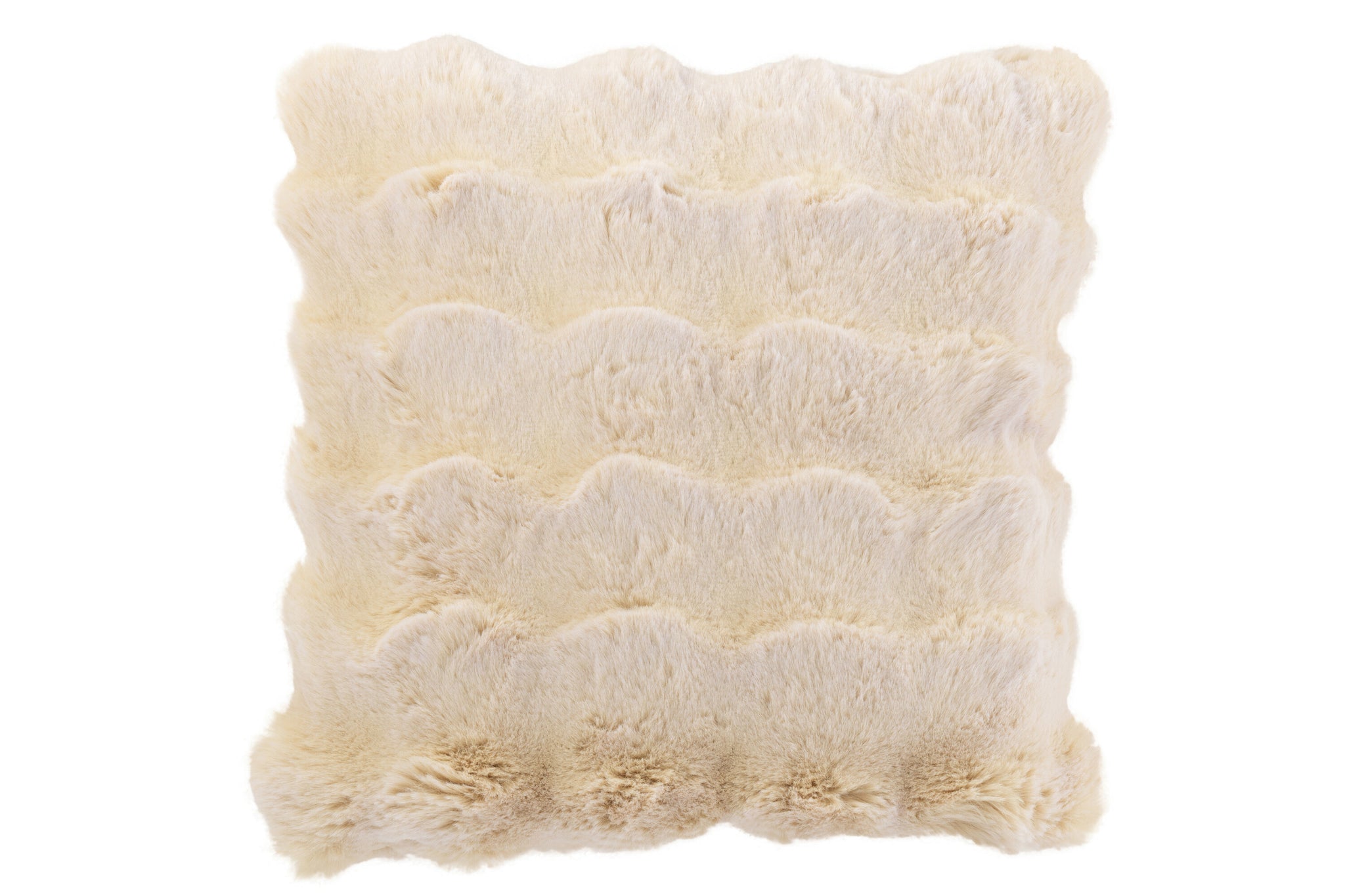 Cushion Wave Polyester Cream