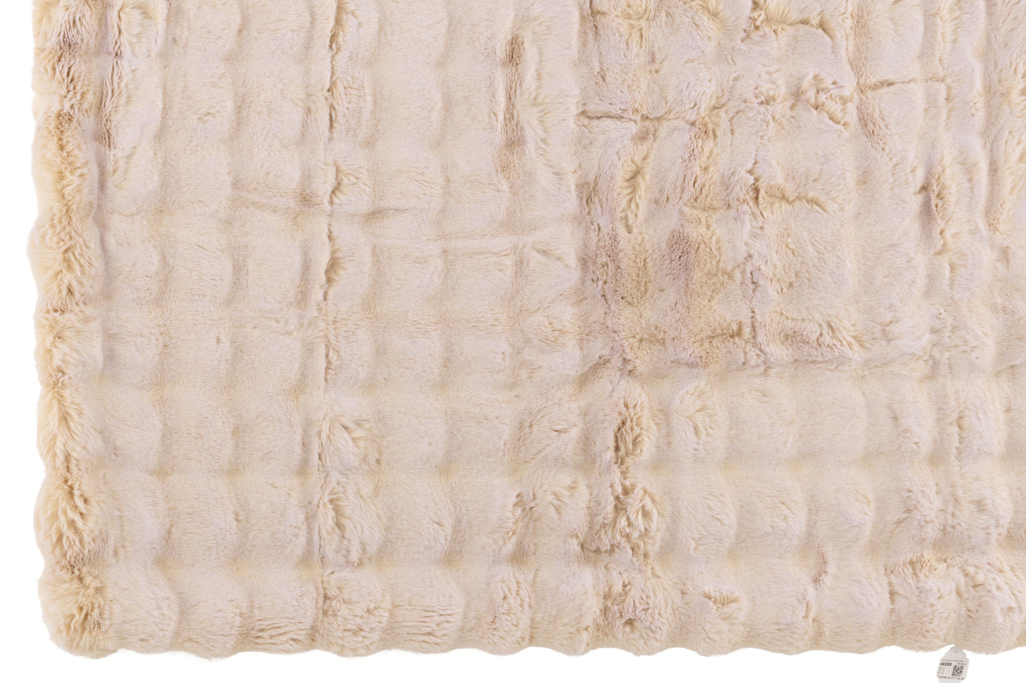 Plaid Wave Polyester Cream