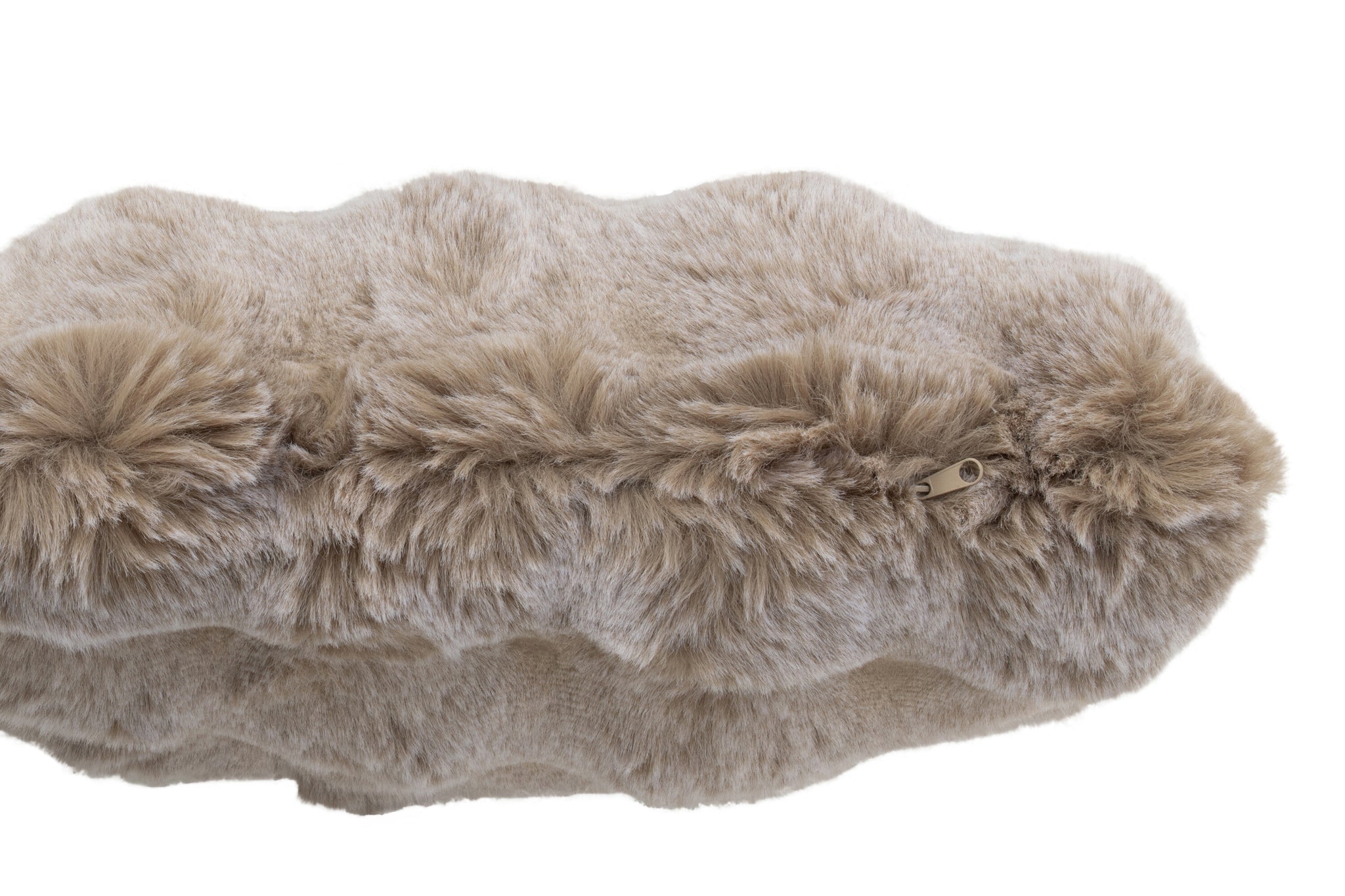 Cushion Wave Polyester Taupe