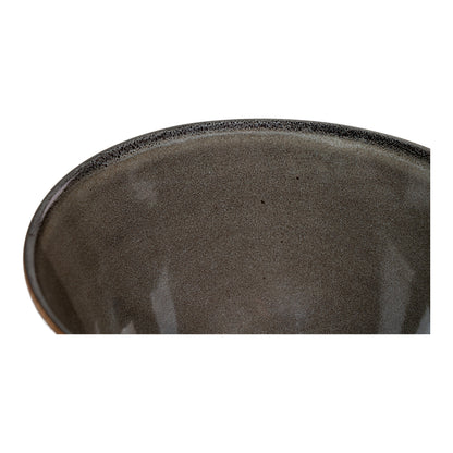 Selma kommen van keramiek in grijs en bruin Ø 15 cm set van 4