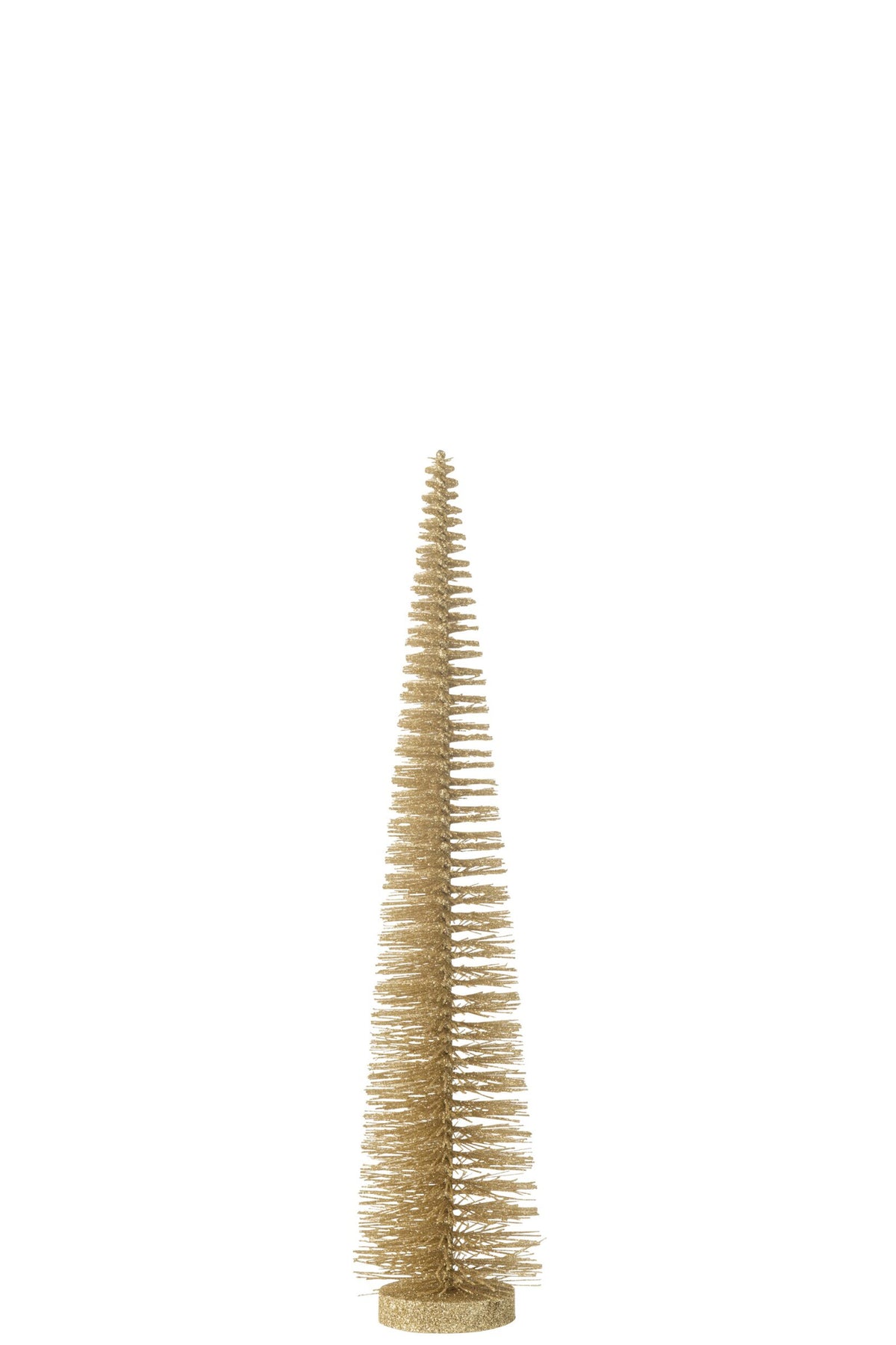 Decoratieve kerstboom glitter – kunststof, lichtgoud, 39 cm