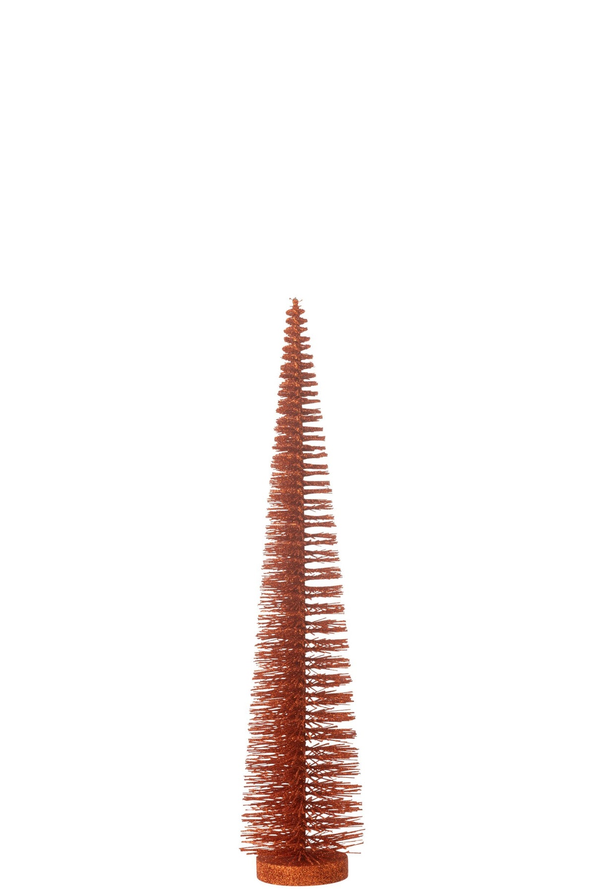 Decoratieve kerstboom glitter – kunststof, koper, 39 cm