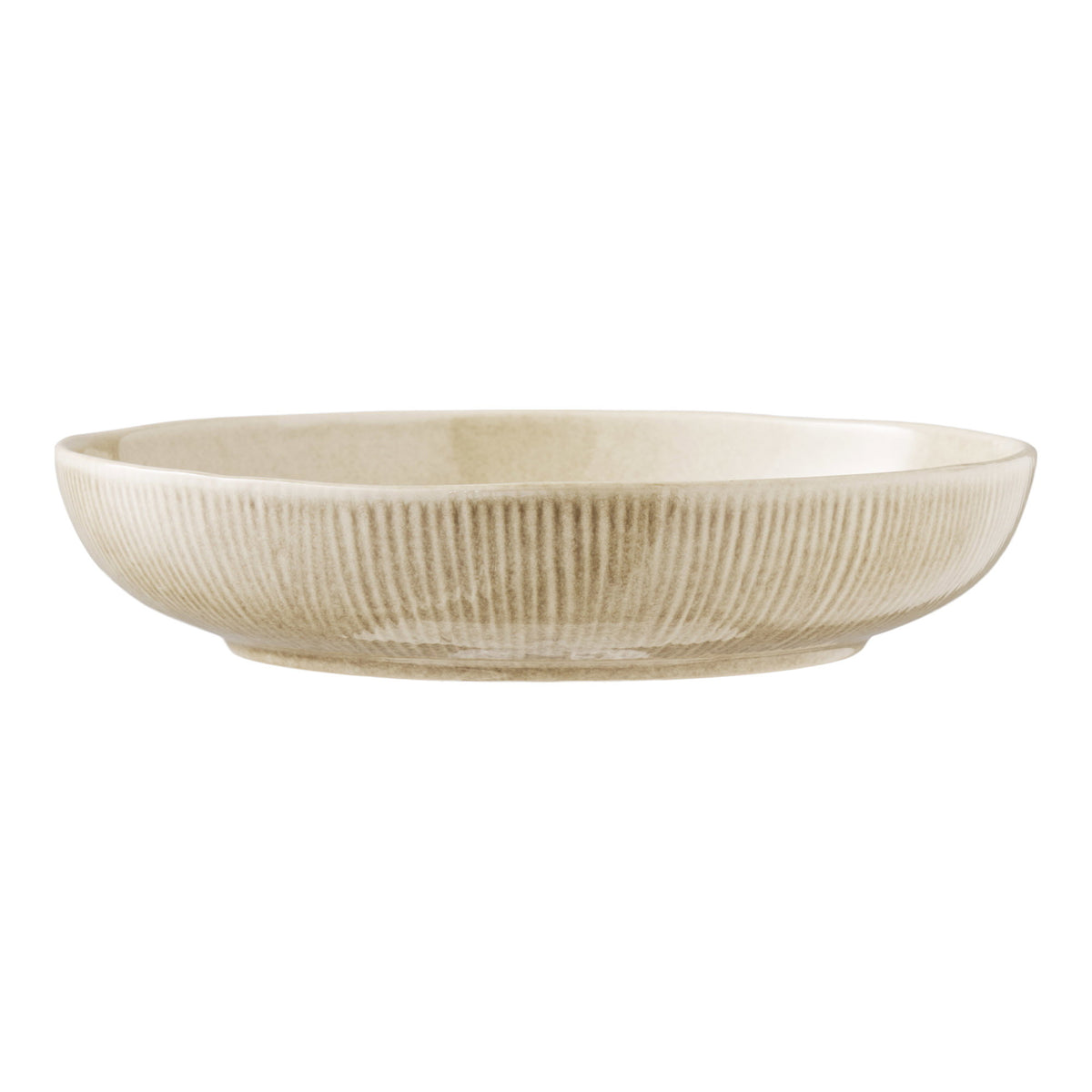 Viola Servierschale - Servierschale, Keramik, Beige ø27x5,8 cm