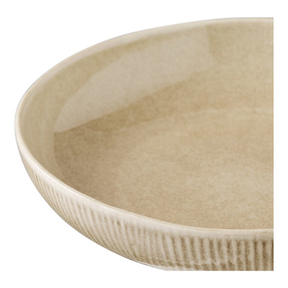 Viola Servierschale - Servierschale, Keramik, Beige ø27x5,8 cm