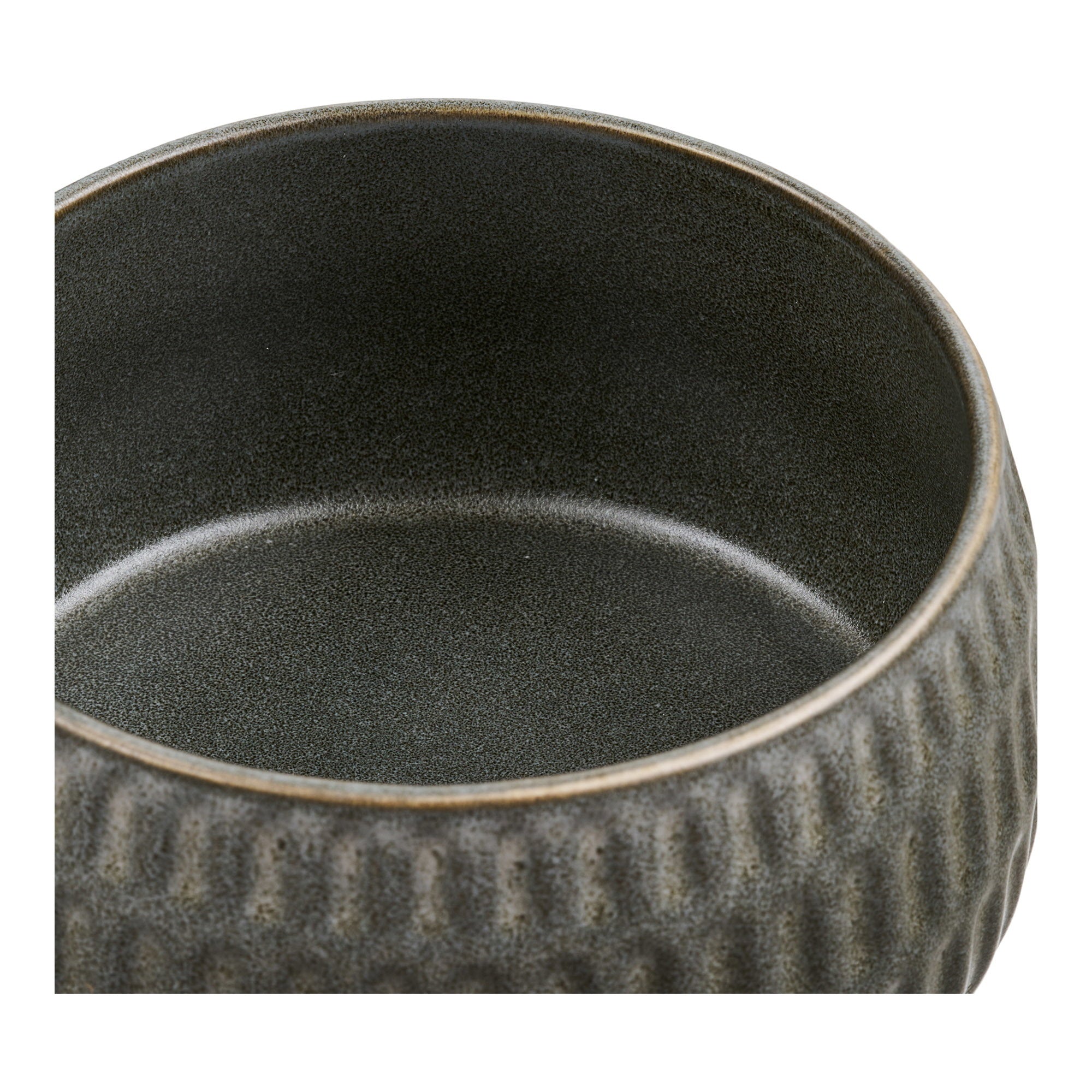 Amalia Schale - Schale, Keramik, moosgrau ø14x7,5 cm, 2er-Set