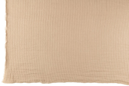 Plaid Teddy Lines Stitiching Cotton/Polyester Beige