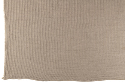 Plaid Teddy Lines Stitching Cotton/Polyester Grey