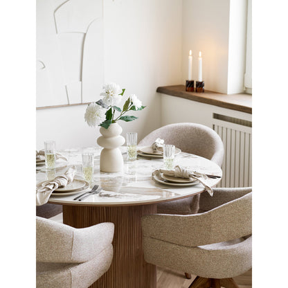Viola Lunchteller - Essteller, Keramik, beige ø21 cm, 4er-Set