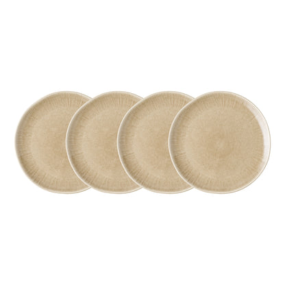 Viola Dinner Plate - Dinner plate, ceramic, beige ø27 cm, set of 4