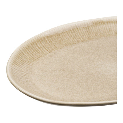 Serveerschaal Viola – steengoed, beige, 30x21,5x2,8 cm