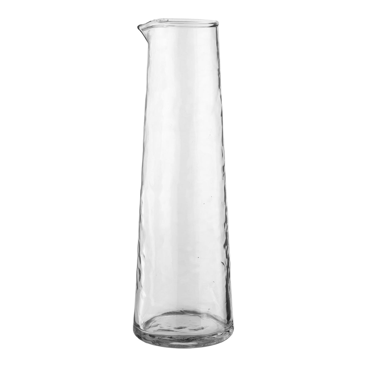 Nalanda Hammered Carafe – Gehämmerte Karaffe, klar ø10x30,5 cm