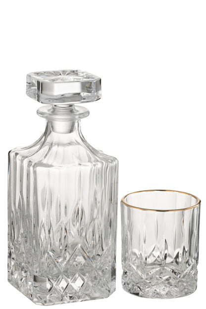 Franco Glass Gold/Transparent