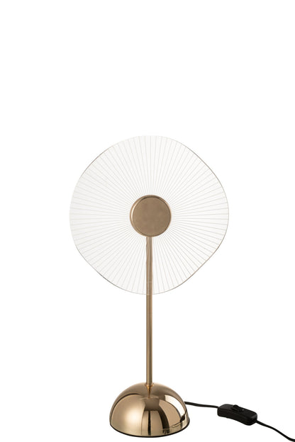 Tischleuchte LED Blume Metall/Kunststoff Gold Klein