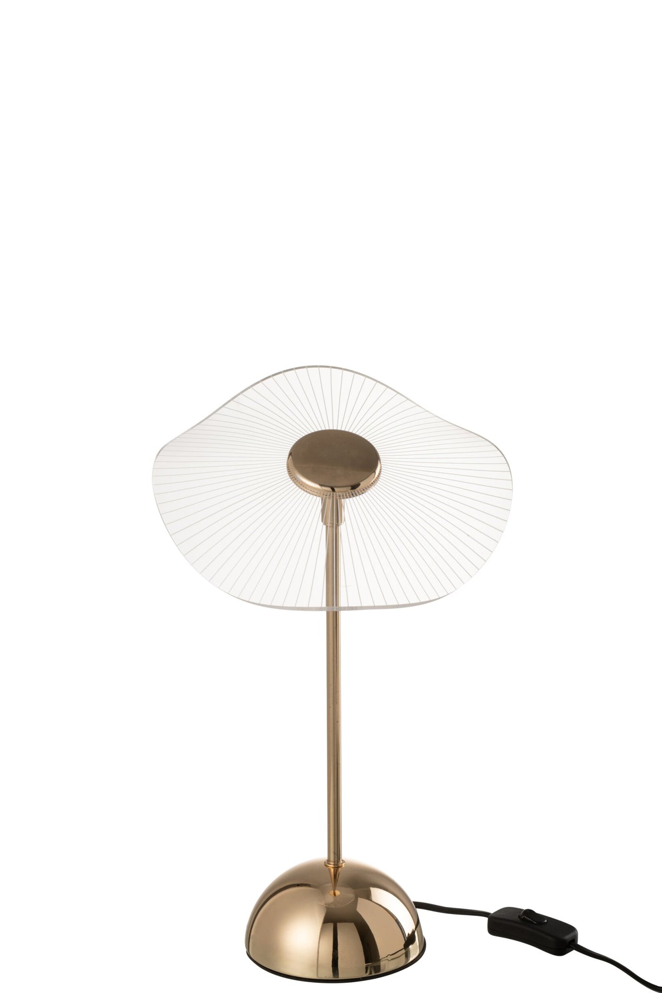 Tischleuchte LED Blume Metall/Kunststoff Gold Klein
