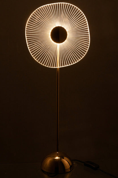 Tischleuchte LED Blume Metall/Kunststoff Gold Groß