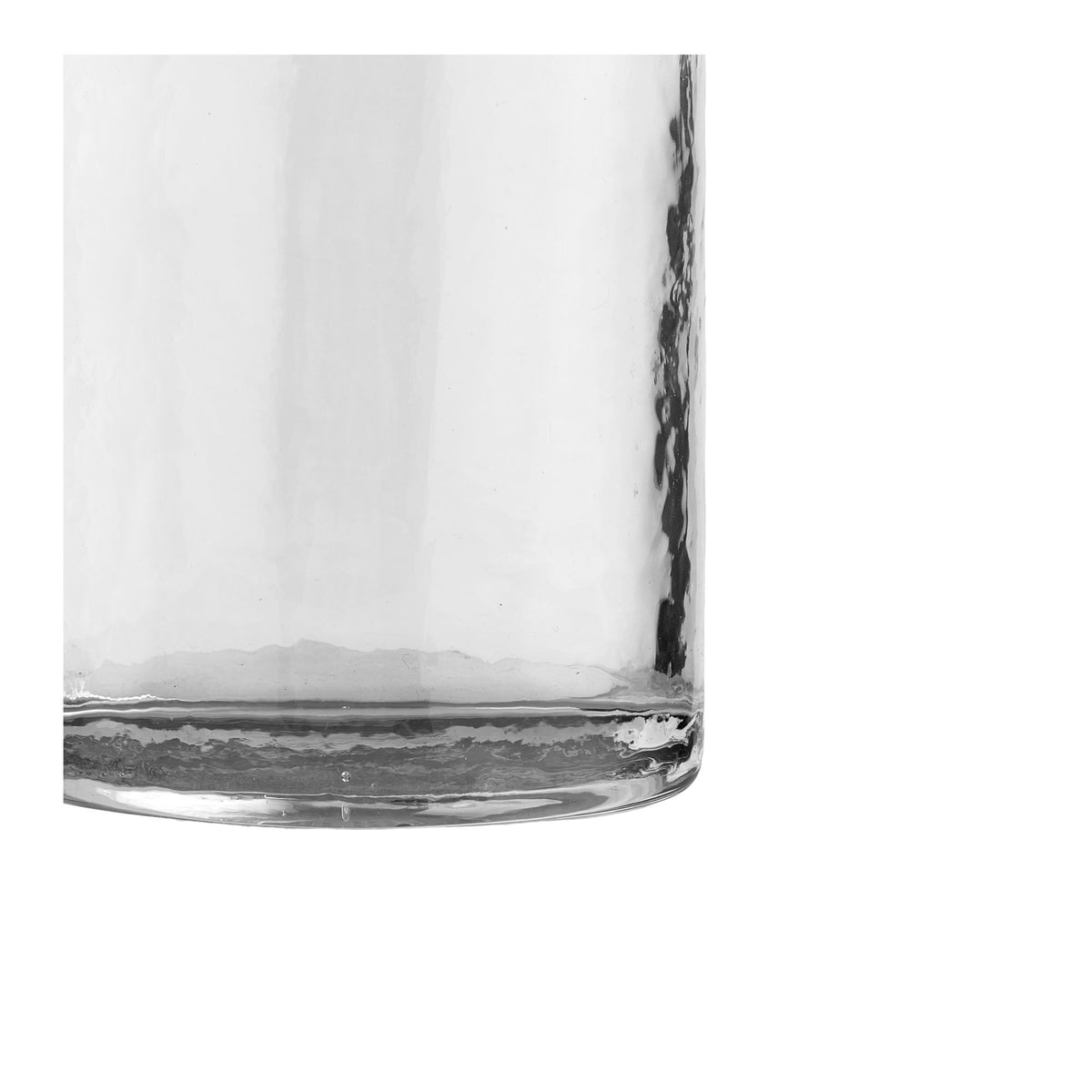 Nalanda Hammared Trinkbecher - Gehämmerter Trinkbecher, klar, 4er-Set ø7x10 cm